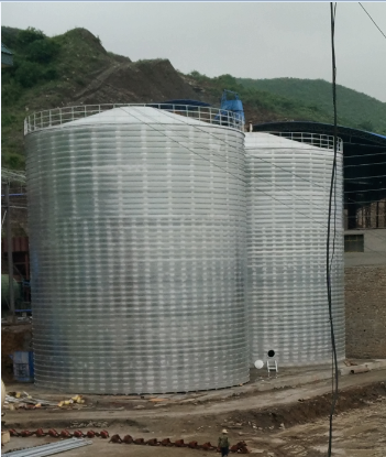 四川粮食钢板仓的安装全过程不用热焊接